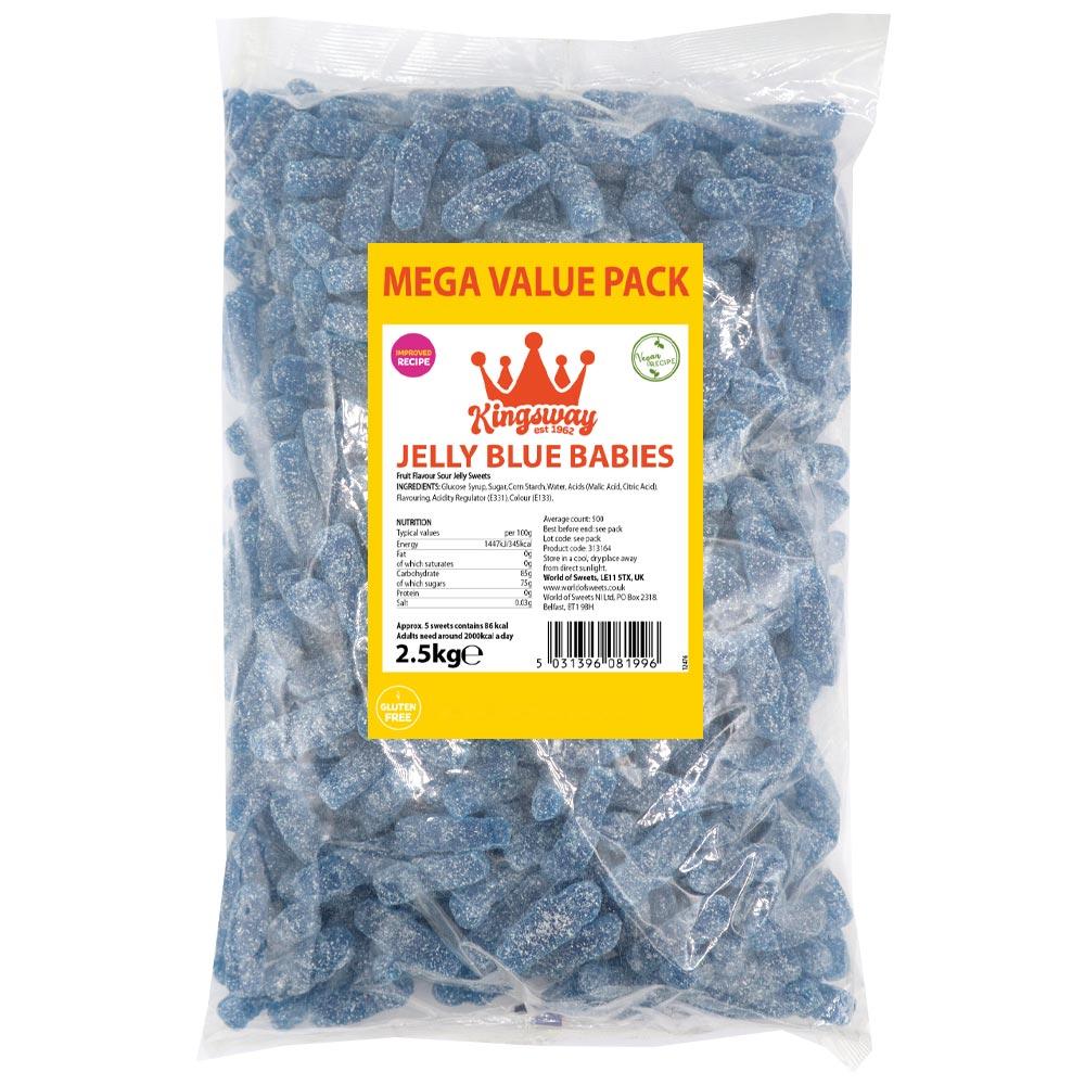 KINGSWAY JELLY BLUE BABIES 2.5KG BAG (VEGAN) - 0