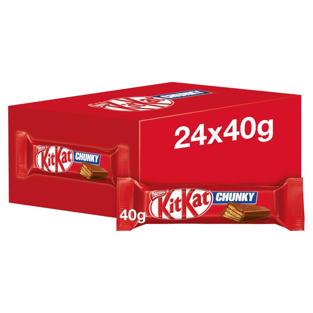 KIT KAT CHUNKY MILK CHOCOLATE BAR 40G – 24 X 40G BARS