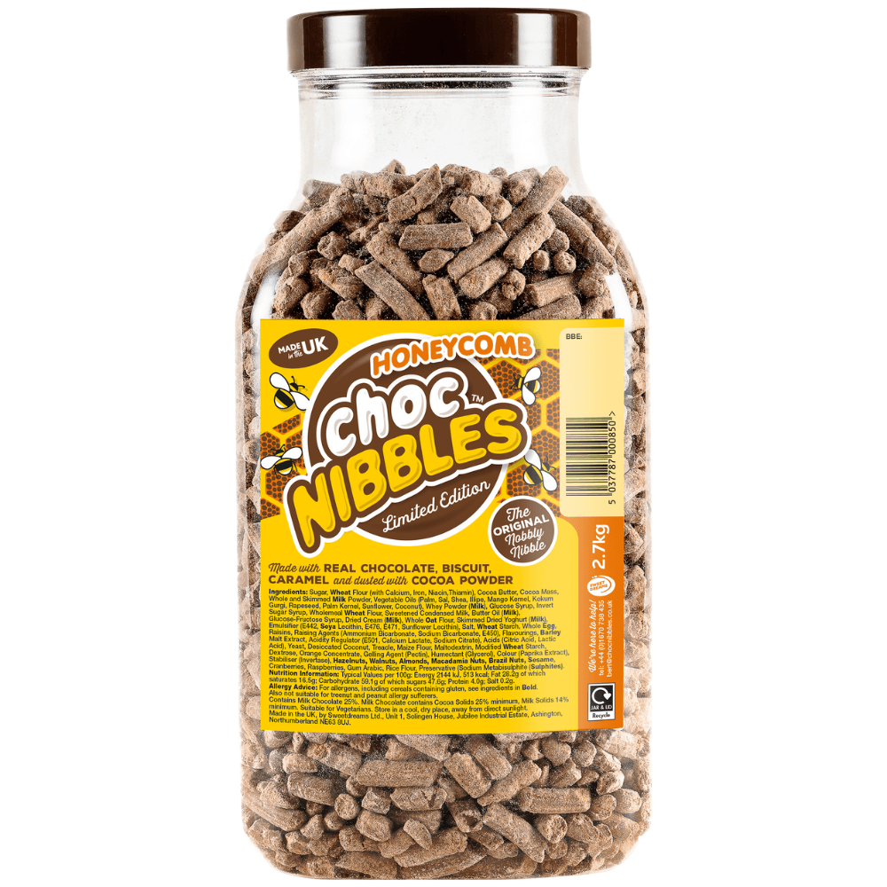 SWEET DREAMS HONEYCOMB CHOC NIBBLES 2.7KG JAR – 1 X 2.7KG JAR