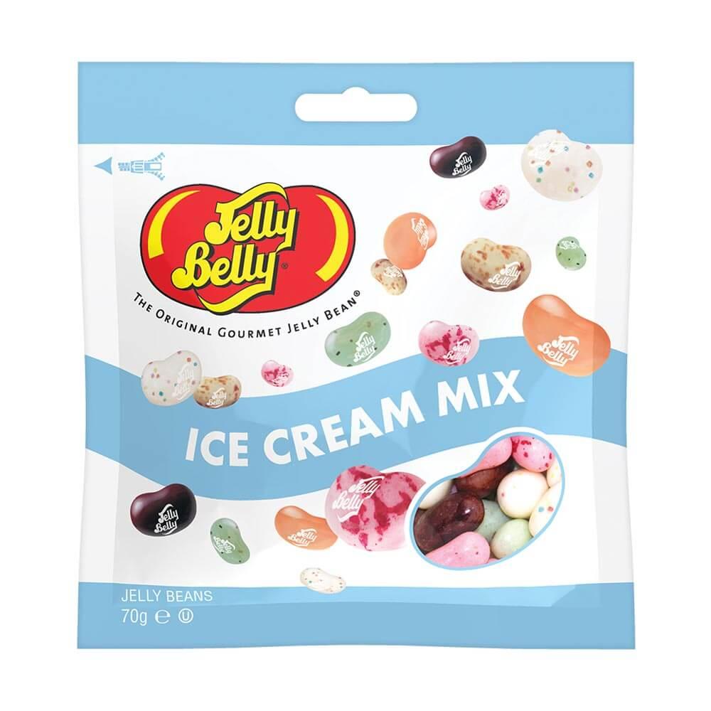 JELLY BELLY ICE CREAM MIX JELLY BEANS 70G BAG – 12 X 70G BAGS