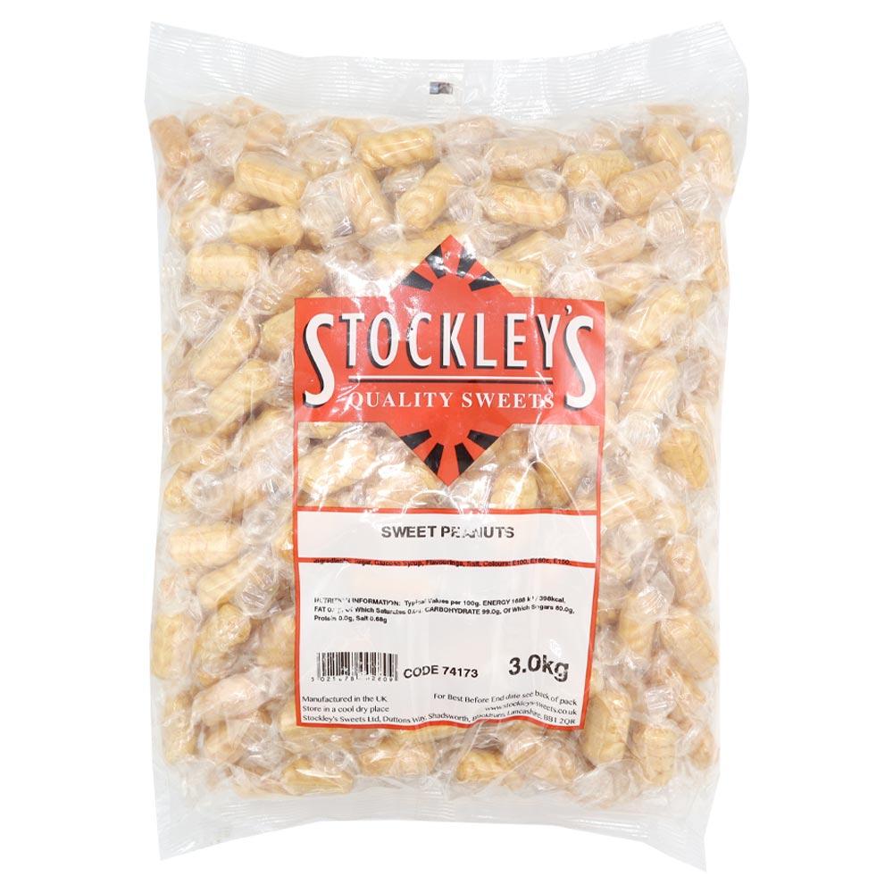 STOCKLEY'S SWEET PEANUTS 3KG (VEGAN) – 1 X 3KG BAG