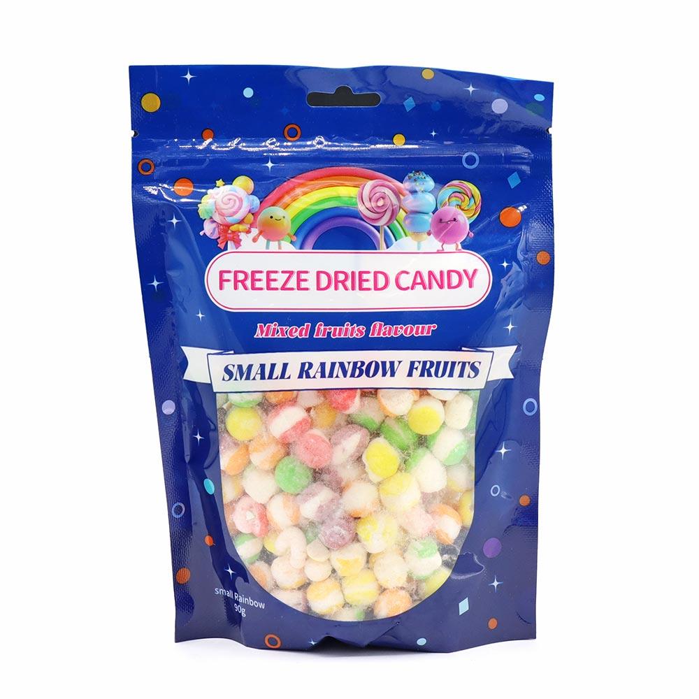 FREEZE DRIED CANDY SMALL RAINBOW FRUITS POUCH 90G – 8 X 90G POUCHES - 0
