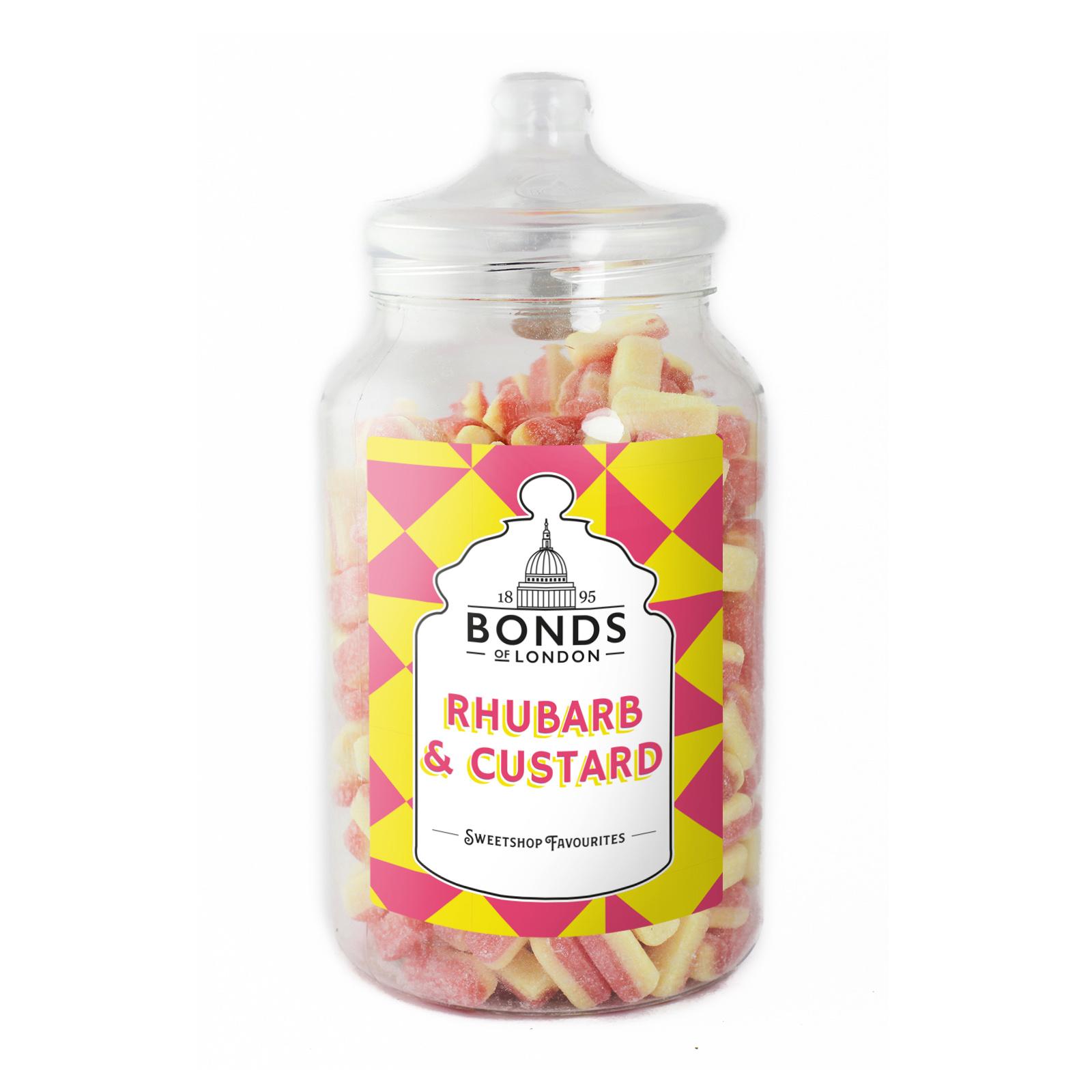 BONDS RHUBARB & CUSTARD 2.5KG JAR – 1 X 2.5KG JAR