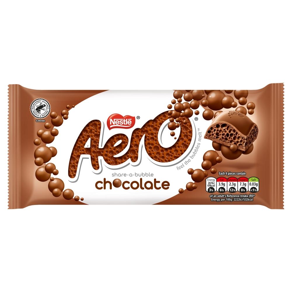 AERO MILK CHOCOLATE SHARING BAR 90G – 15 X 90G BARS - 0