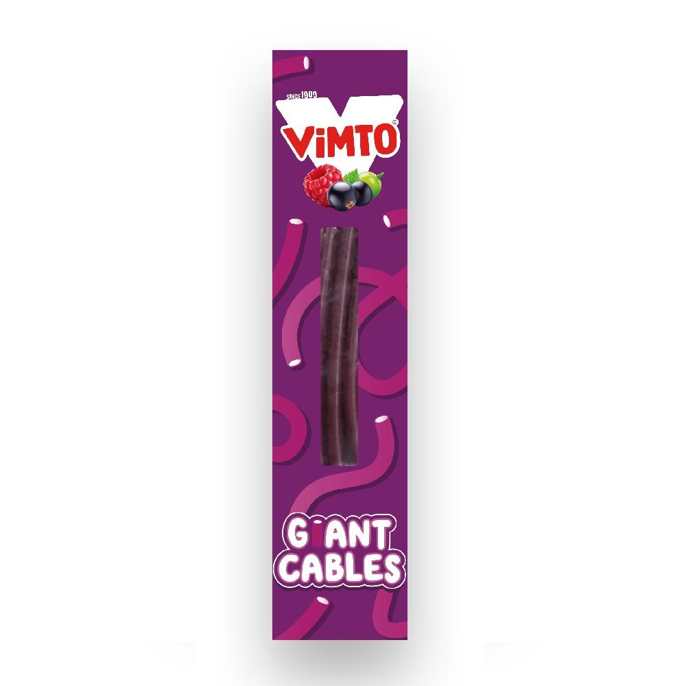 VIMTO GIANT CABLE SWEETS 6KG (VEGETARIAN) – 1 X 6KG BOX (80 SWEETS)
