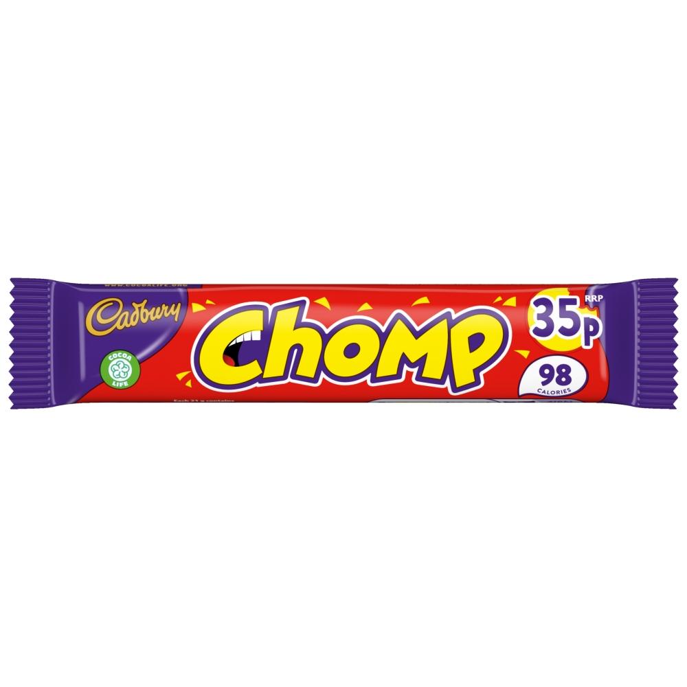 CADBURY CHOMP CHOCOLATE BAR 21G – 60 X 21G BARS