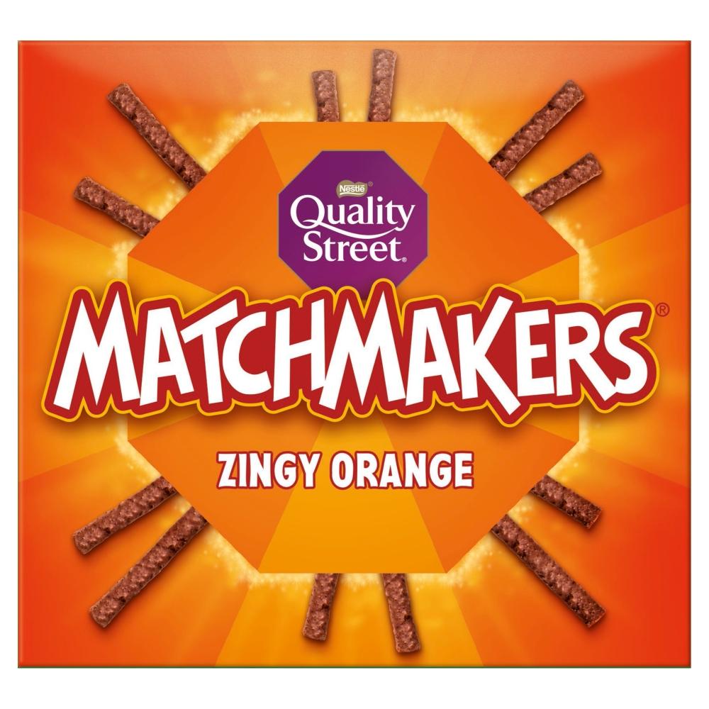 QUALITY STREET MATCHMAKERS ZINGY ORANGE CHOCOLATES 120G – 1 X 120G BOX - 0