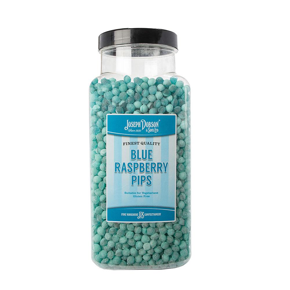 DOBSONS BLUE RASPBERRY PIPS 2.72KG JAR – 1 X 2.72KG JAR