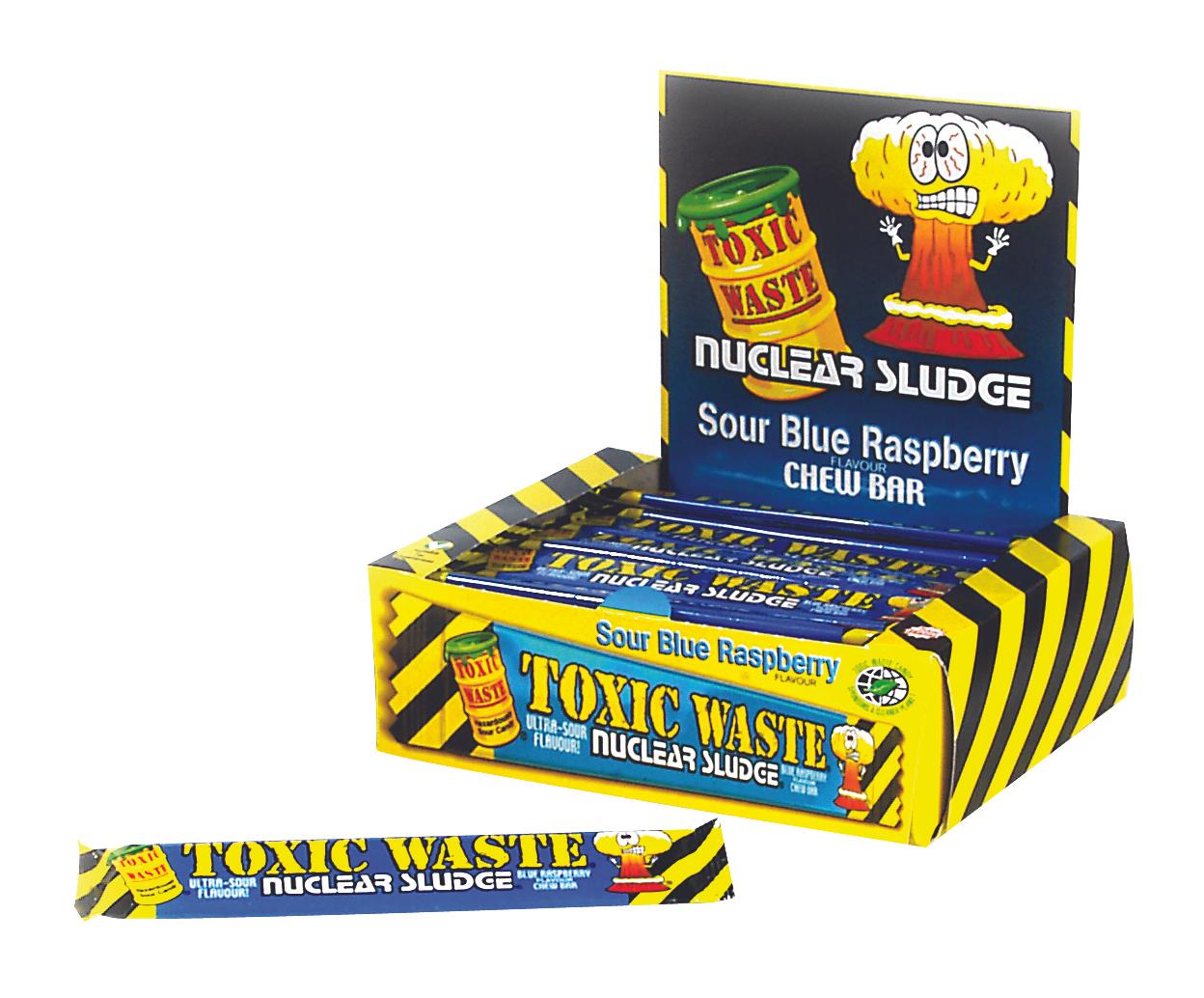 TOXIC WASTE BLUE RASPBERRY CHEW BARS 20G