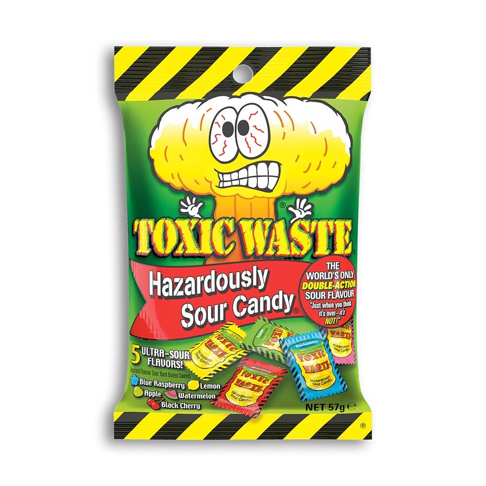 TOXIC WASTE CANDY 57G BAG – 12 X 57G BAGS