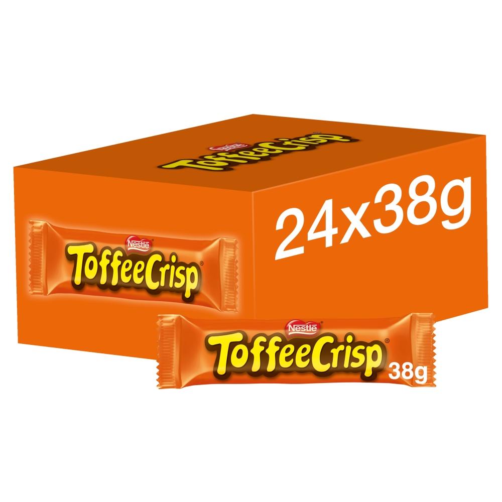 TOFFEE CRISP MILK CHOCOLATE BAR 38G – 24 X 38G BARS