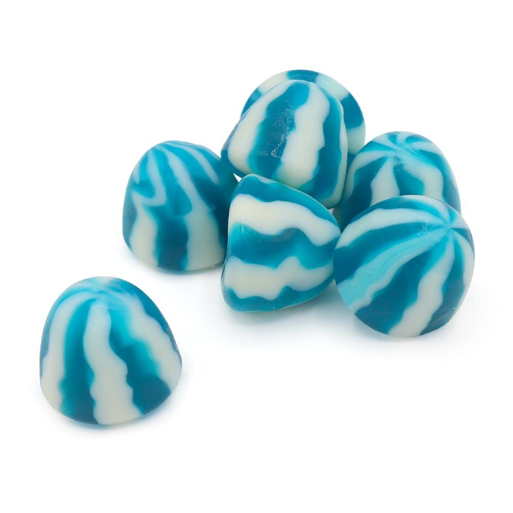 KINGSWAY BLUE RASPBERRY TWIST KISSES 3KG BAG – 1 X 3KG BAG