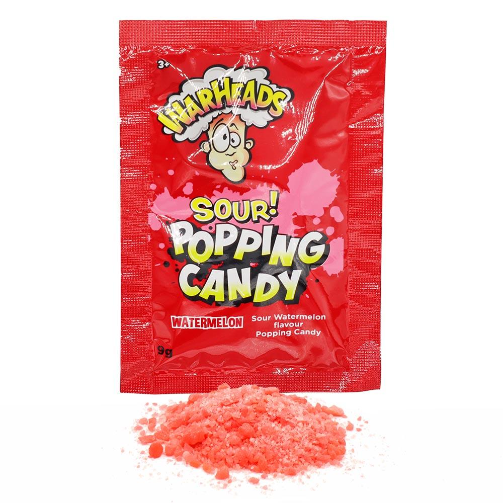 WARHEADS SOUR POPPING CANDY WATERMELON 9G POUCH – 20 X 9G POUCHES - 0