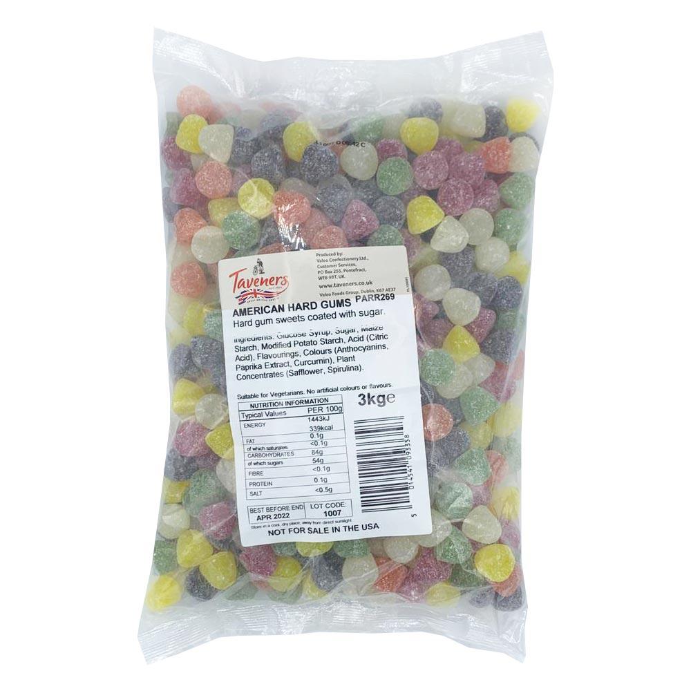 TAVENERS AMERICAN HARD GUMS 3KG (VEGAN) – 1 X 3KG BAG - 0