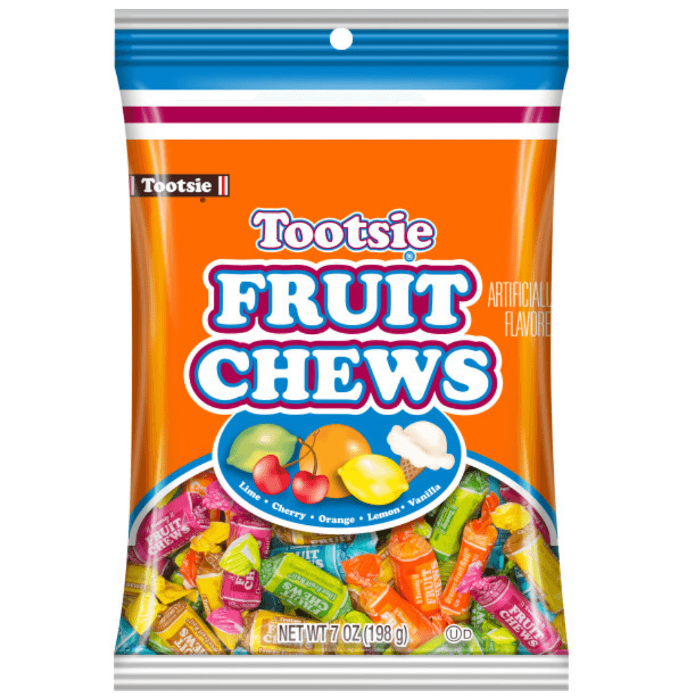 TOOTSIE FRUIT CHEWS 198G BAG – 8 X 198G BAGS