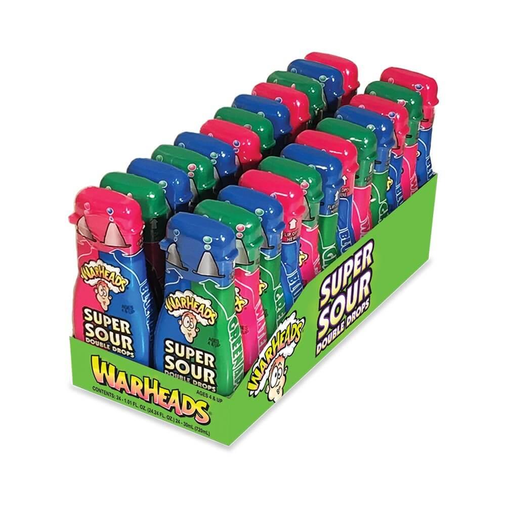 WARHEADS SUPER SOUR DOUBLE DROPS – 24 X 28G PACKS - 0