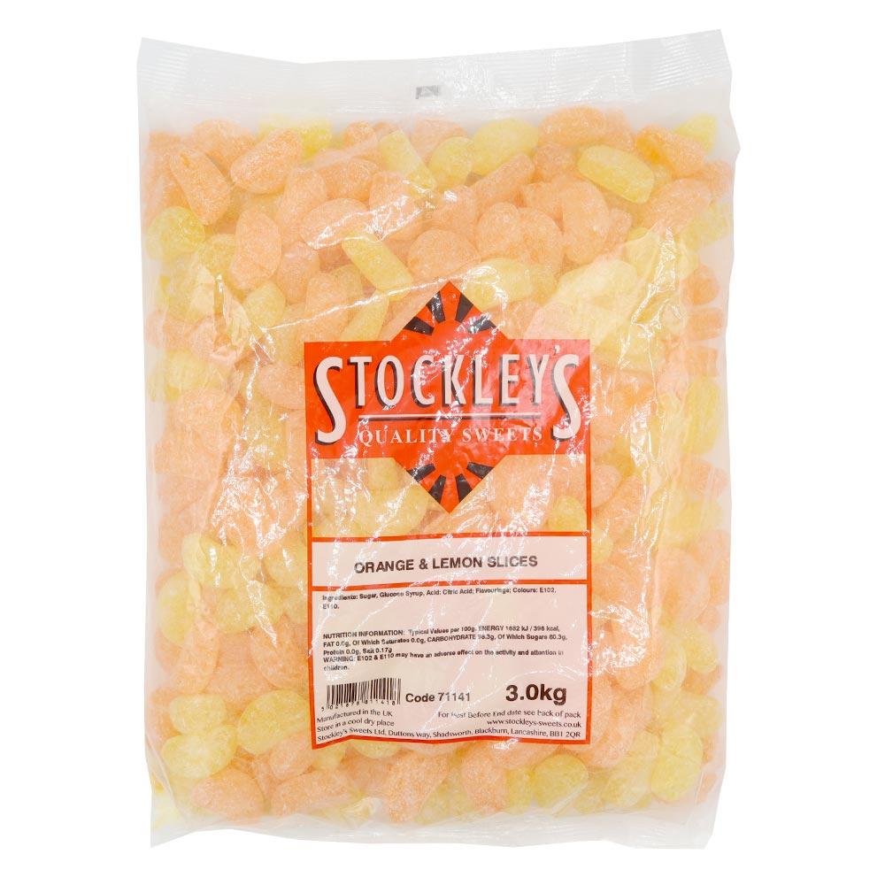 STOCKLEY'S ORANGE & LEMON SLICES 3KG BAG – 1 X 3KG BAG - 0
