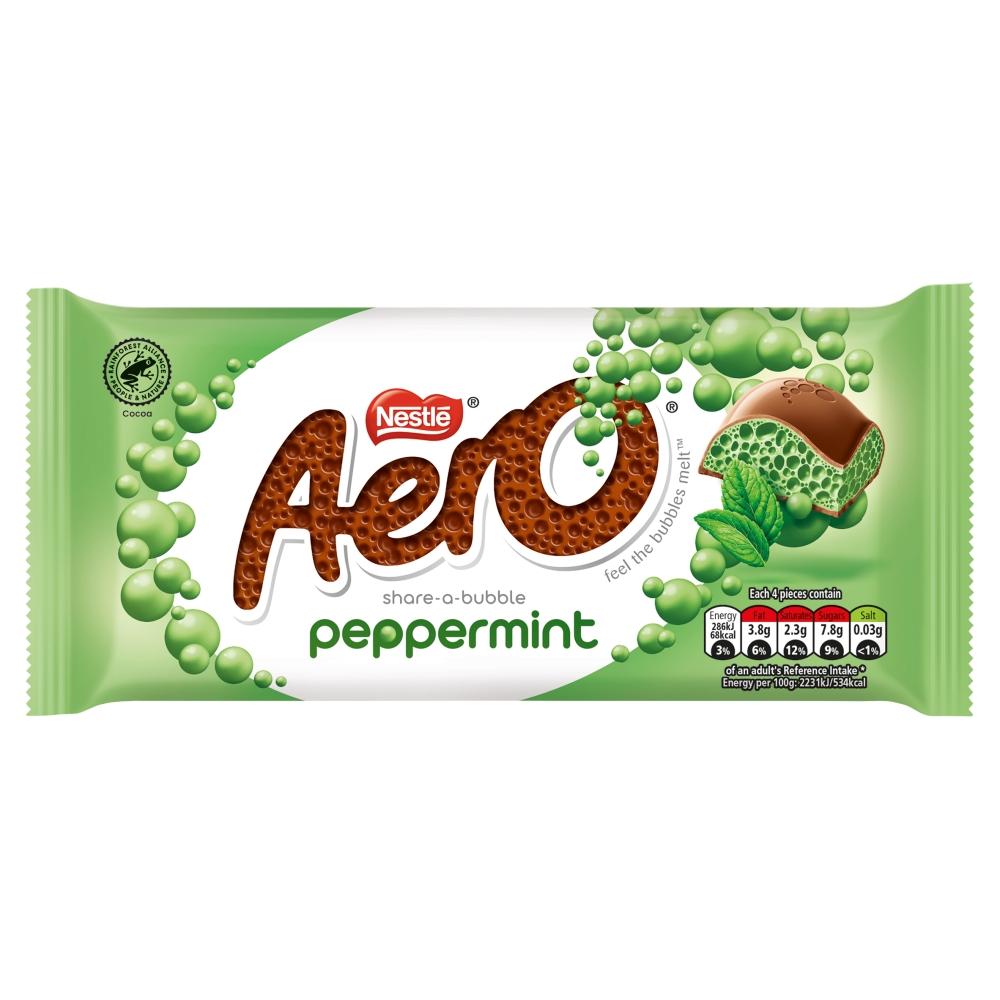 AERO PEPPERMINT CHOCOLATE SHARING BAR 90G – 15 X 90G BARS - 0