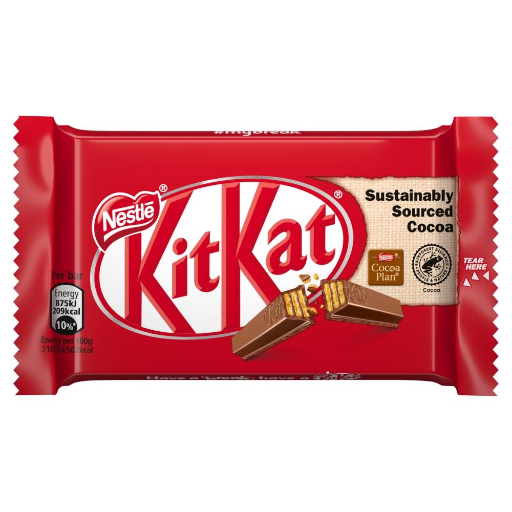KIT KAT MILK CHOCOLATE BISCUIT BAR 41.5G – 24 X 41.5G BARS - 0