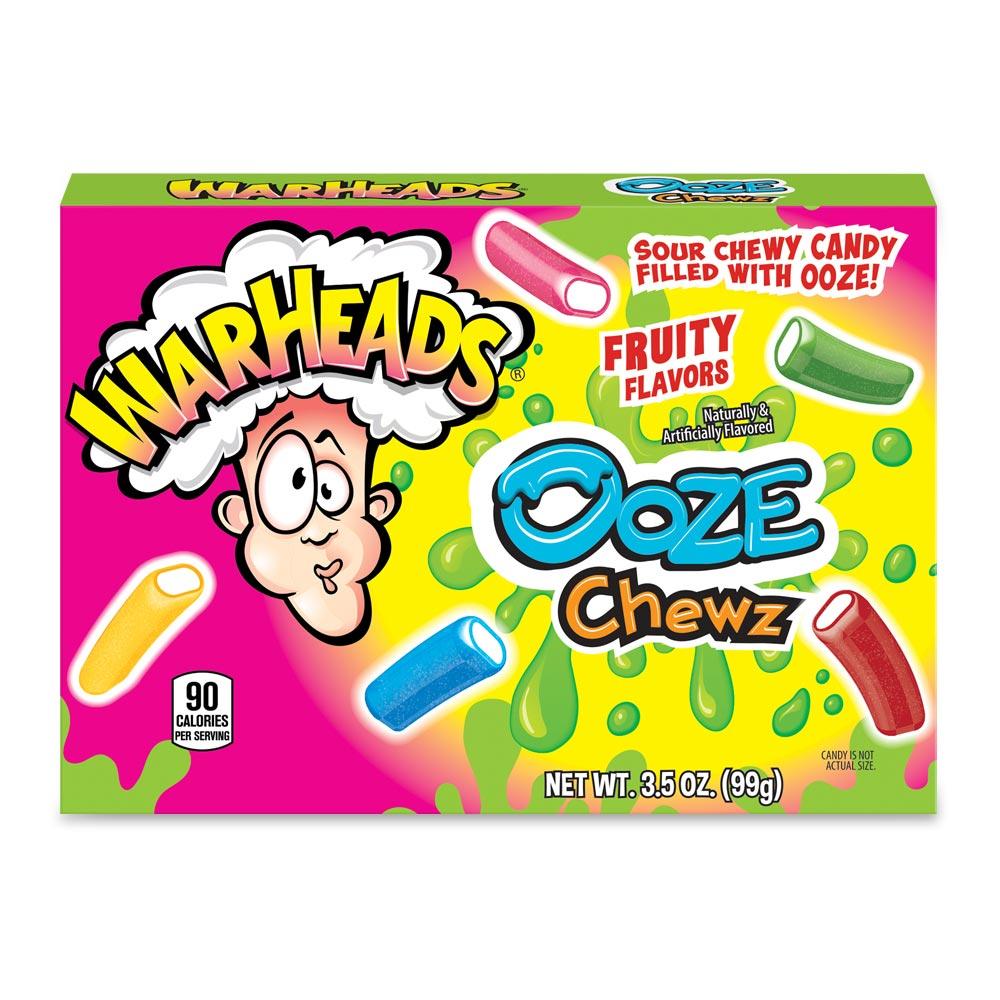 WARHEADS SOUR OOZE CHEWZ 99G BOX – 12 X 99G BOXES