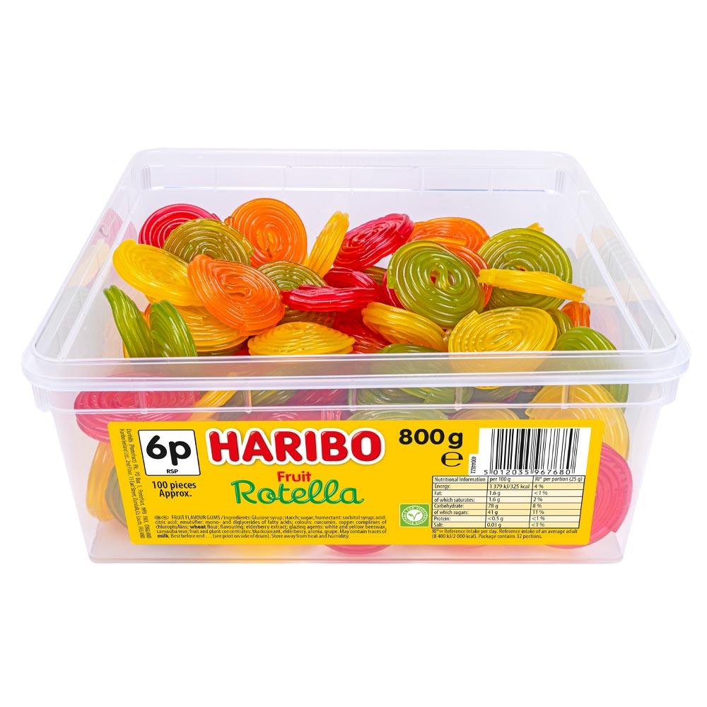 HARIBO ROTELLA 800G TUB – 1 X 800G TUB - 0