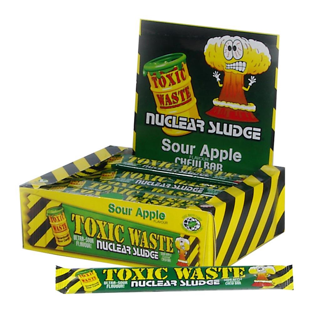 TOXIC WASTE SOUR APPLE CHEW BAR 20G