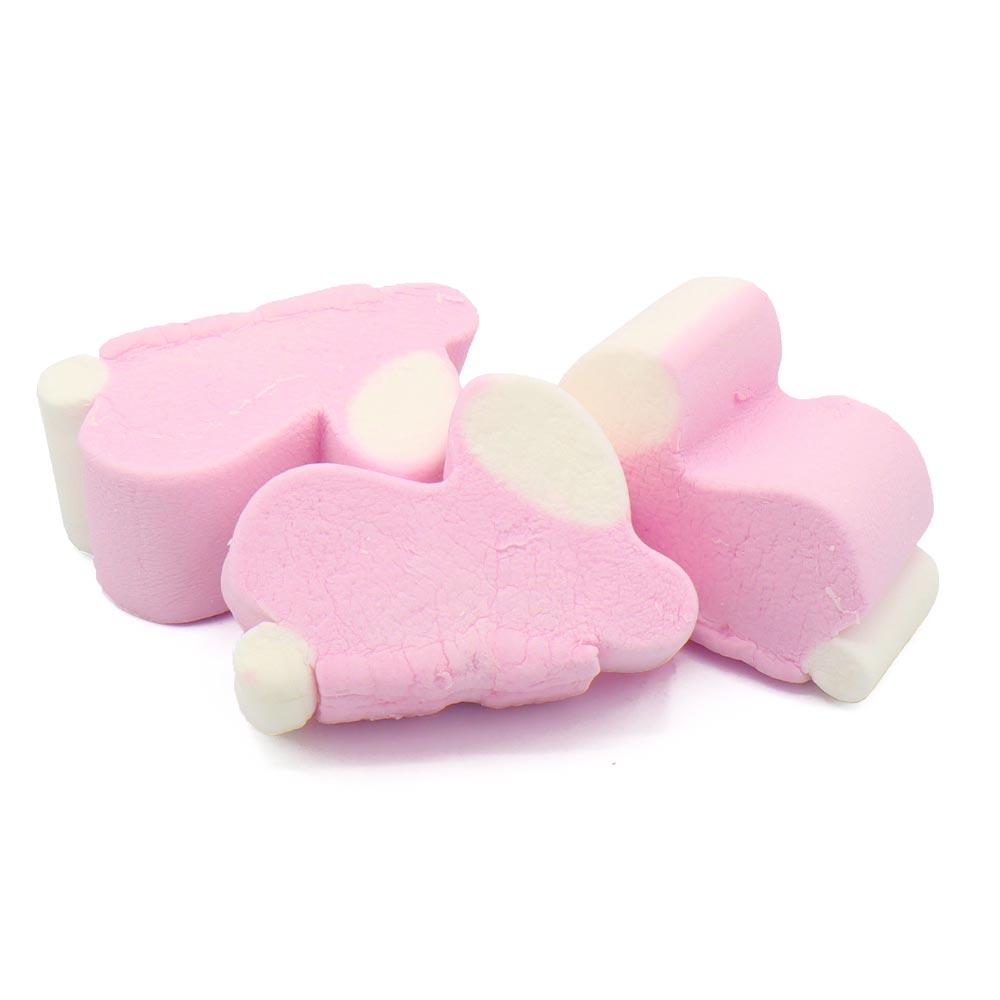 PINK & WHITE BUNNY MALLOWS 1KG BAG – 1 X 1KG BAG