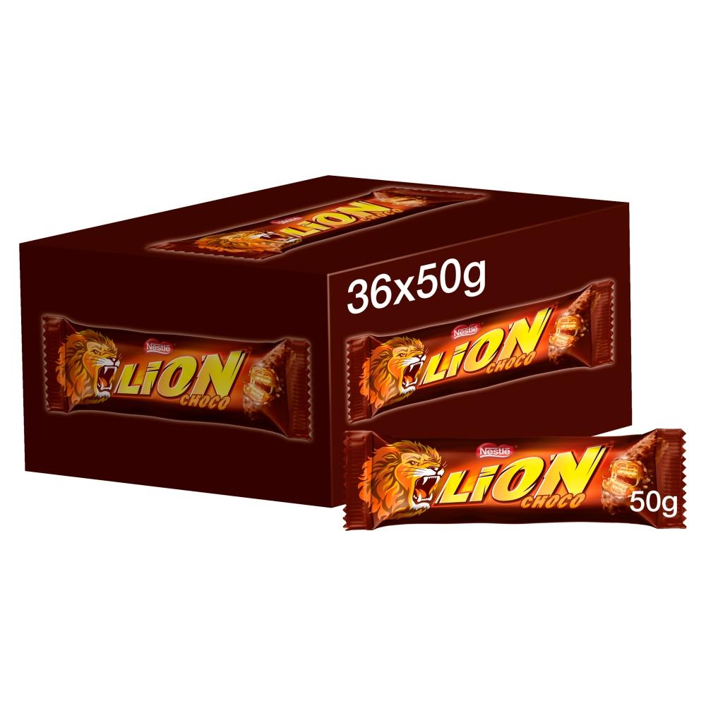 LION MILK CHOCOLATE BAR 50G – 36 X 50G BARS