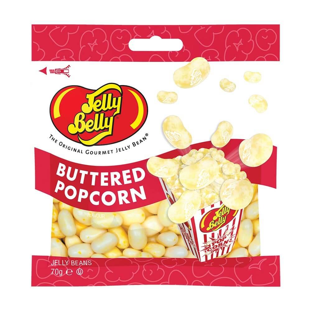 JELLY BELLY BUTTERED POPCORN JELLY BEANS 70G BAG – 12 X 70G BAGS