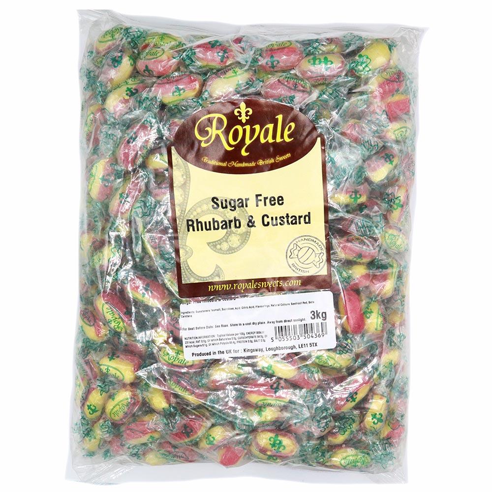 ROYALE SUGAR FREE RHUBARB & CUSTARD 3KG BAG – 1 X 3KG BAG - 0