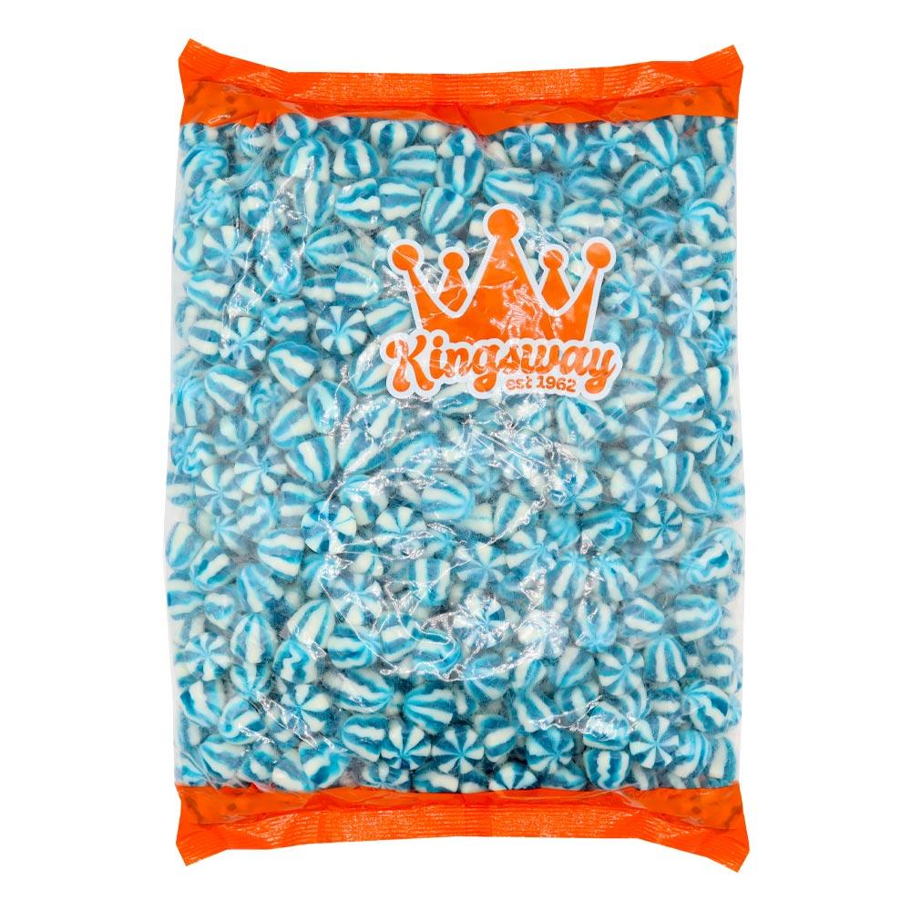 KINGSWAY BLUE RASPBERRY TWIST KISSES 3KG BAG – 1 X 3KG BAG - 0