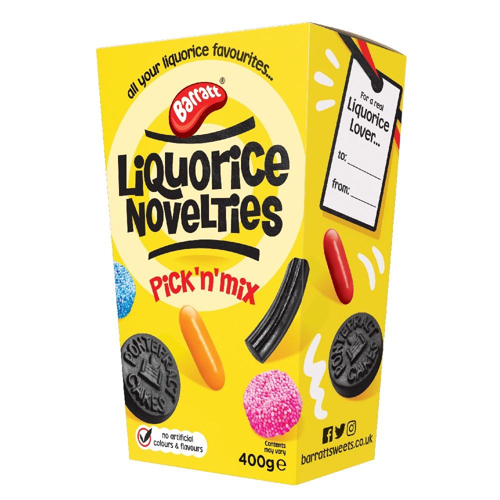 BARRATT LIQUORICE NOVELTIES PICK N MIX 400G BOX