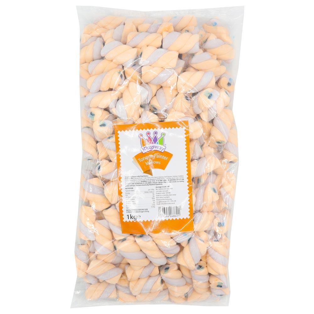 KINGSWAY TONGUE PAINTER MALLOWS 1KG (VEGAN) – 1 X 1KG BAG