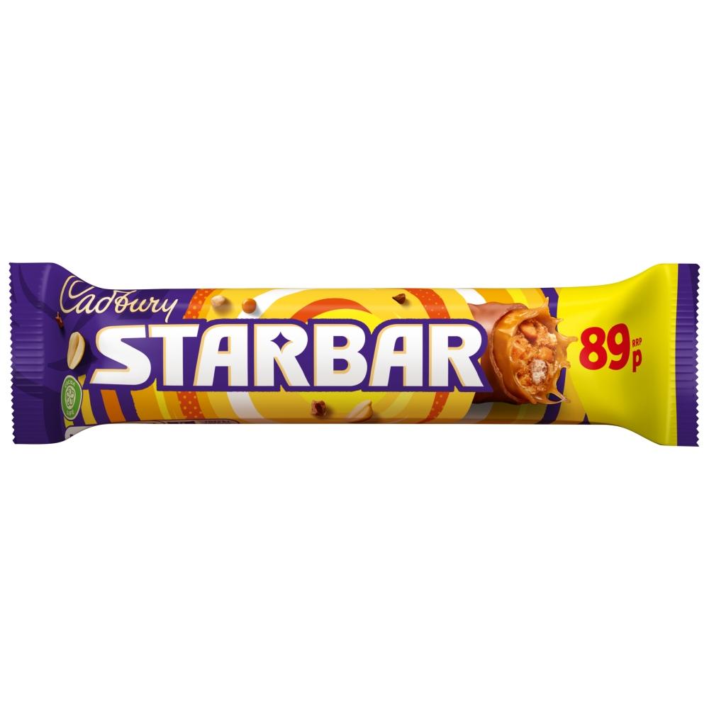 CADBURY STARBAR CHOCOLATE BAR 49G – 32 X 49G BARS