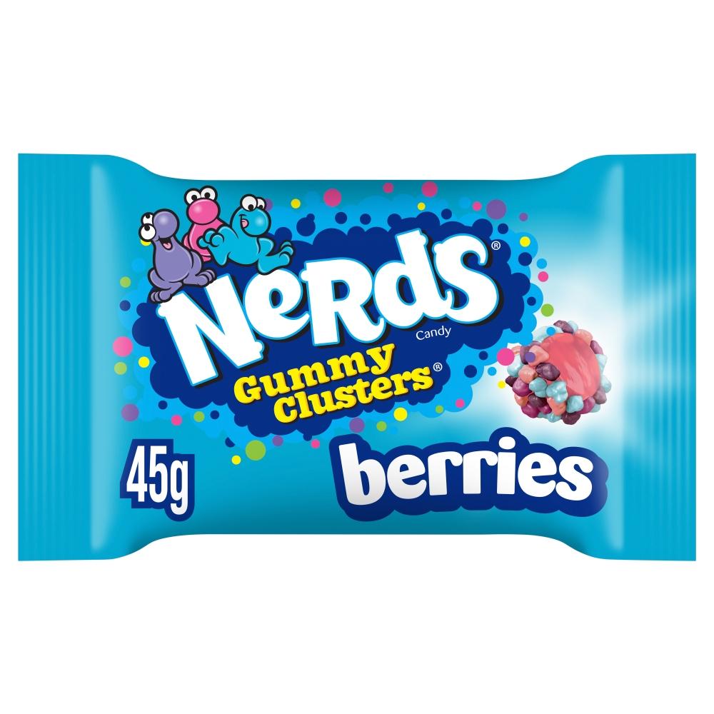 NERDS GUMMY CLUSTERS BERRIES CANDY 45G BAG – 20 X 45G BAGS