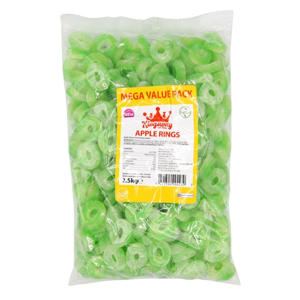 KINGSWAY APPLE RINGS 2.5KG BAG - 0