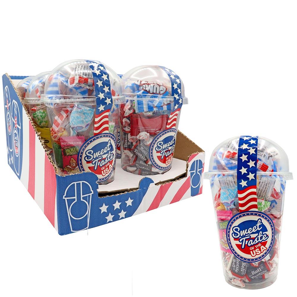SWEET TASTE OF THE USA CANDY CUP 200G – 6 X 200G CUPS