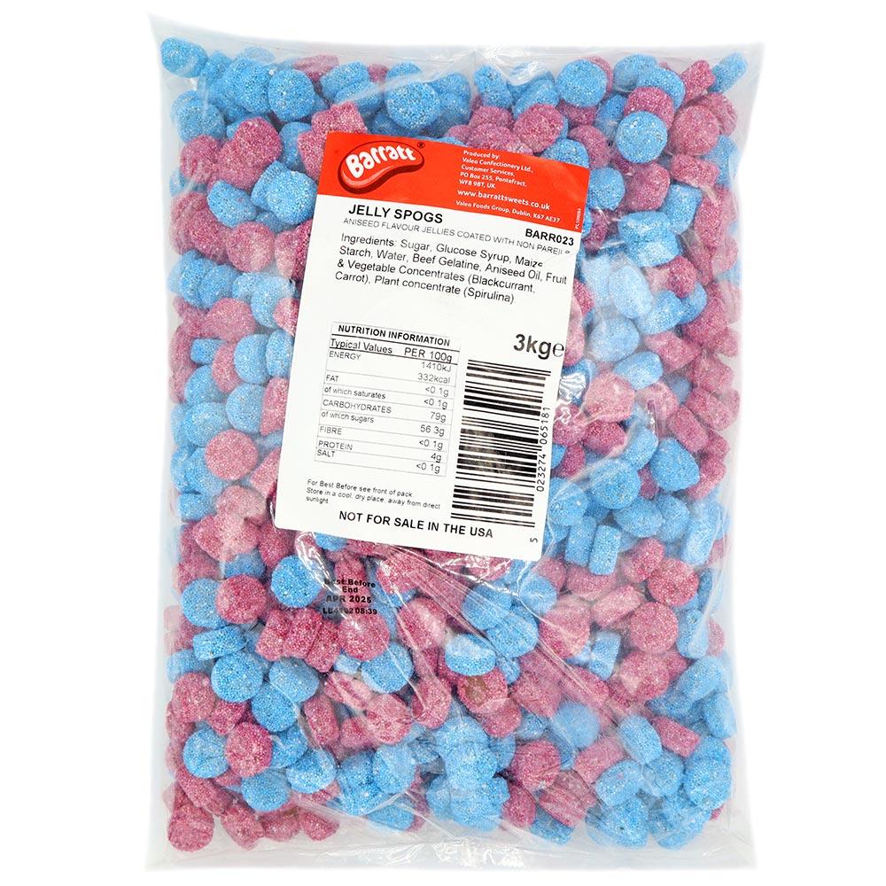 BARRATT JELLY SPOGS 3KG BAG