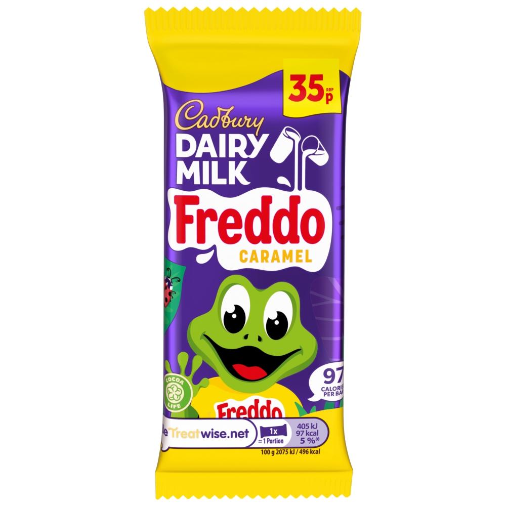 CADBURY DAIRY MILK FREDDO CARAMEL CHOCOLATE BAR 19.5G – 60 X 19.5G BARS