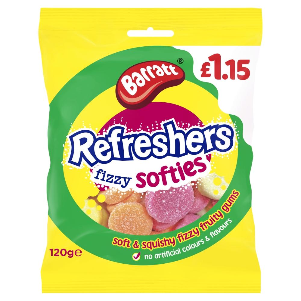BARRATT REFRESHERS FIZZY SOFTIES 120G