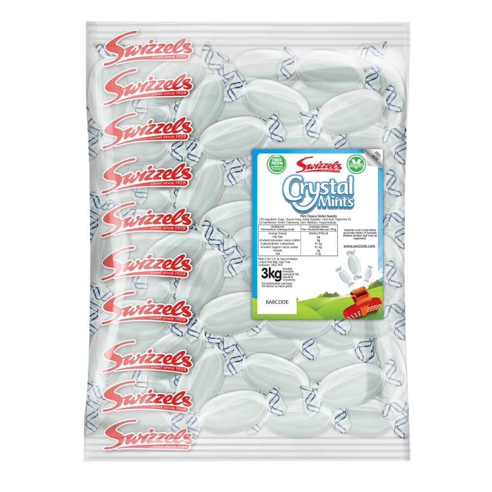 SWIZZELS CRYSTAL MINTS 3KG (VEGAN)