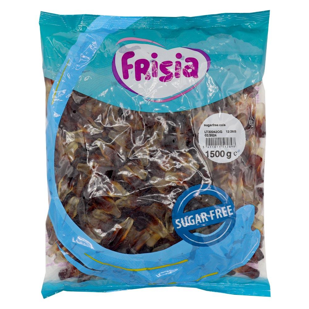 FRISIA SUGAR FREE COLA BOTTLES 3KG (SUGAR FREE) – 2 X 1.5KG BAGS