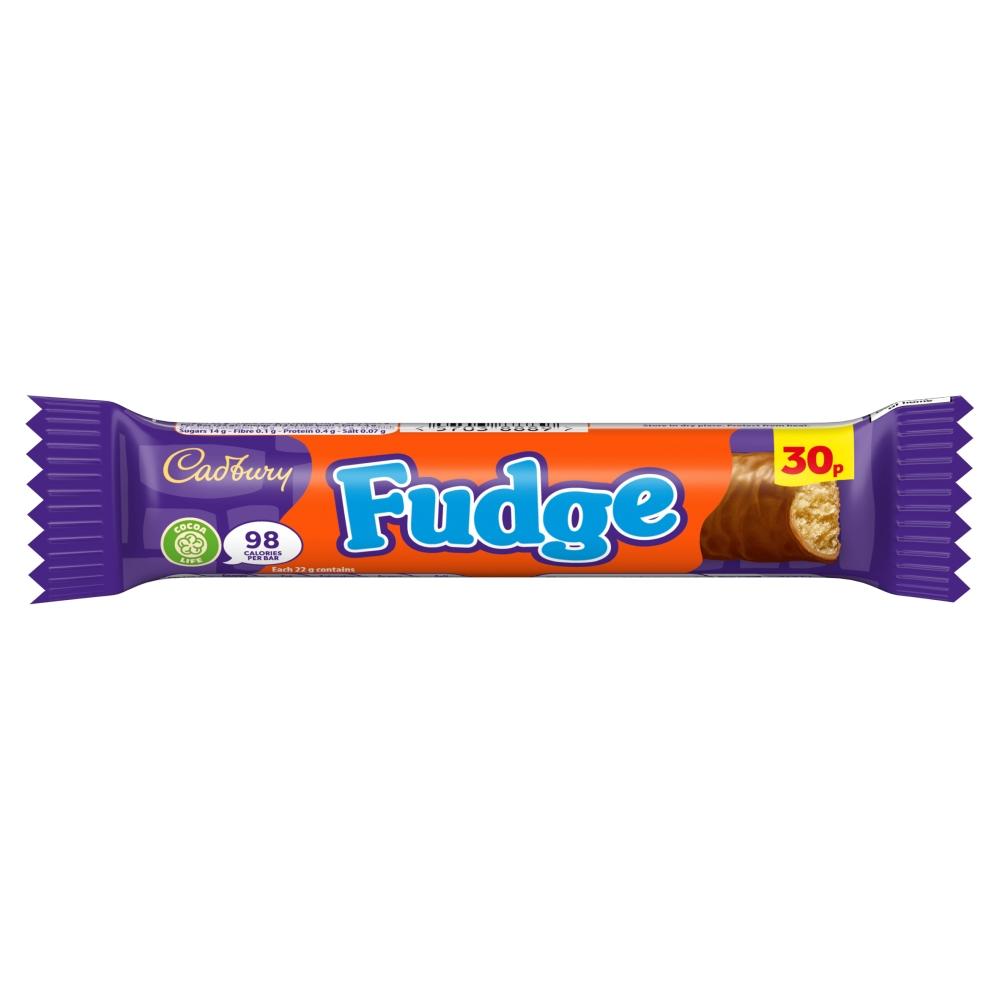 CADBURY FUDGE CHOCOLATE BAR 22G – 60 X 22G BARS - 0
