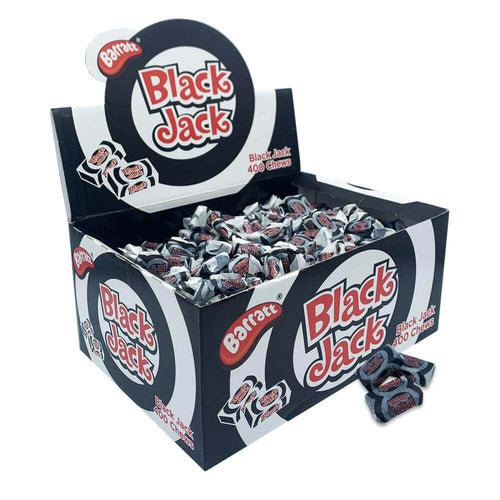 BARRATT BLACK JACK CHEWS 400 PC BOX