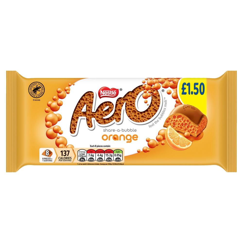 AERO ORANGE CHOCOLATE SHARING BAR 90G – 15 X 90G BARS - 0