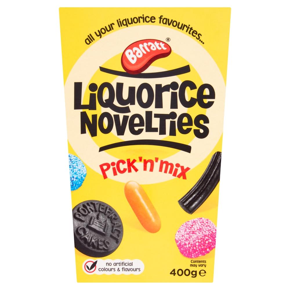 BARRATT LIQUORICE NOVELTIES PICK N MIX 400G BOX