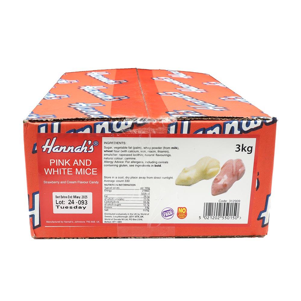 HANNAH'S PINK & WHITE MICE 3KG