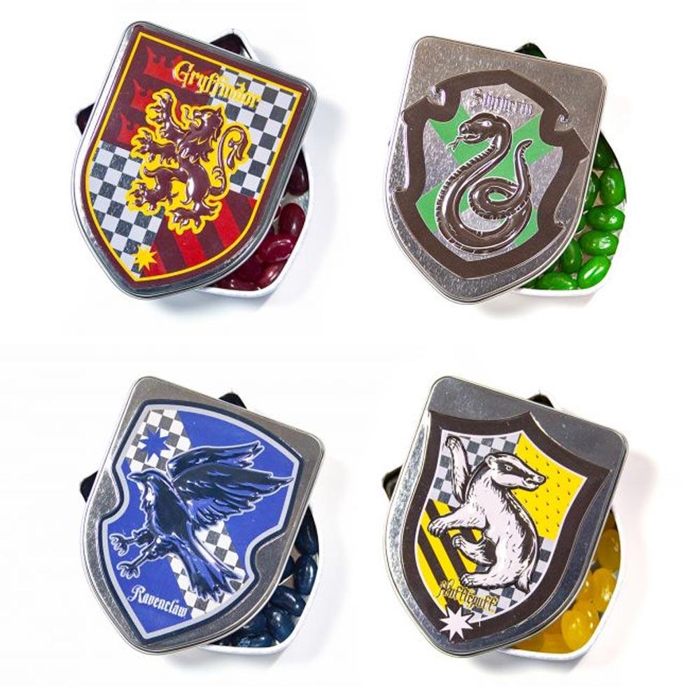 HARRY POTTER HOUSE CREST JELLY BEAN TINS 28G – 12 X 28G TINS