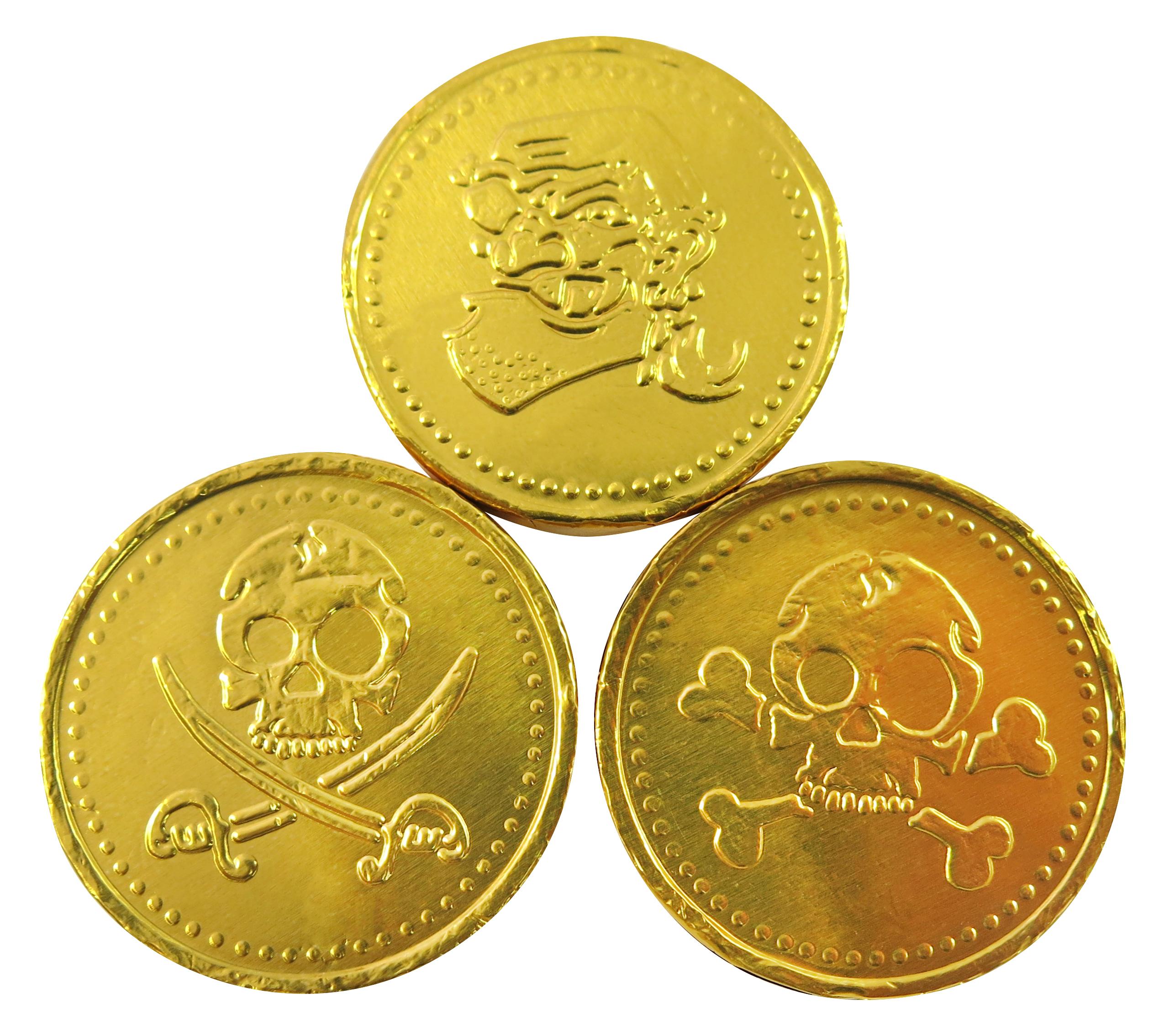 KINGSWAY PIRATE GOLD MILK CHOCOLATE COINS 1KG BAG – 1 X 1KG BAG