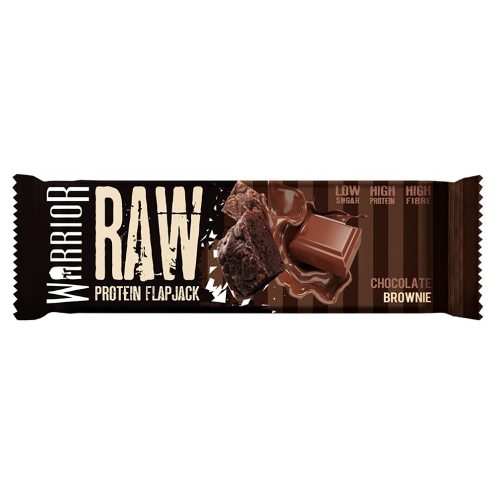 WARRIOR RAW CHOCOLATE BROWNIE PROTEIN FLAPJACK BAR 75G – 12 X 75G BARS